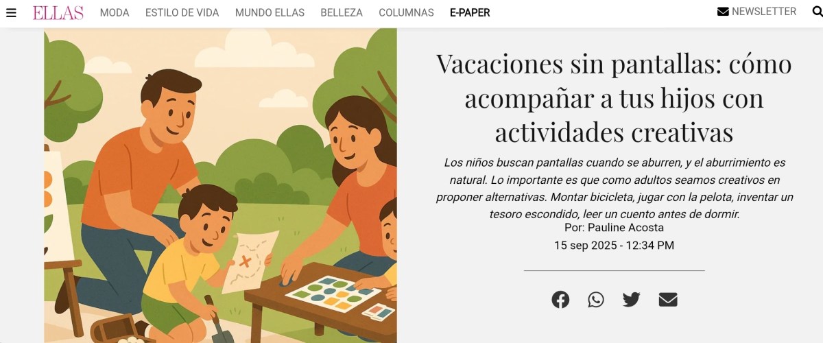 Vacaciones con menos pantallas y más&nbsp;creatividad