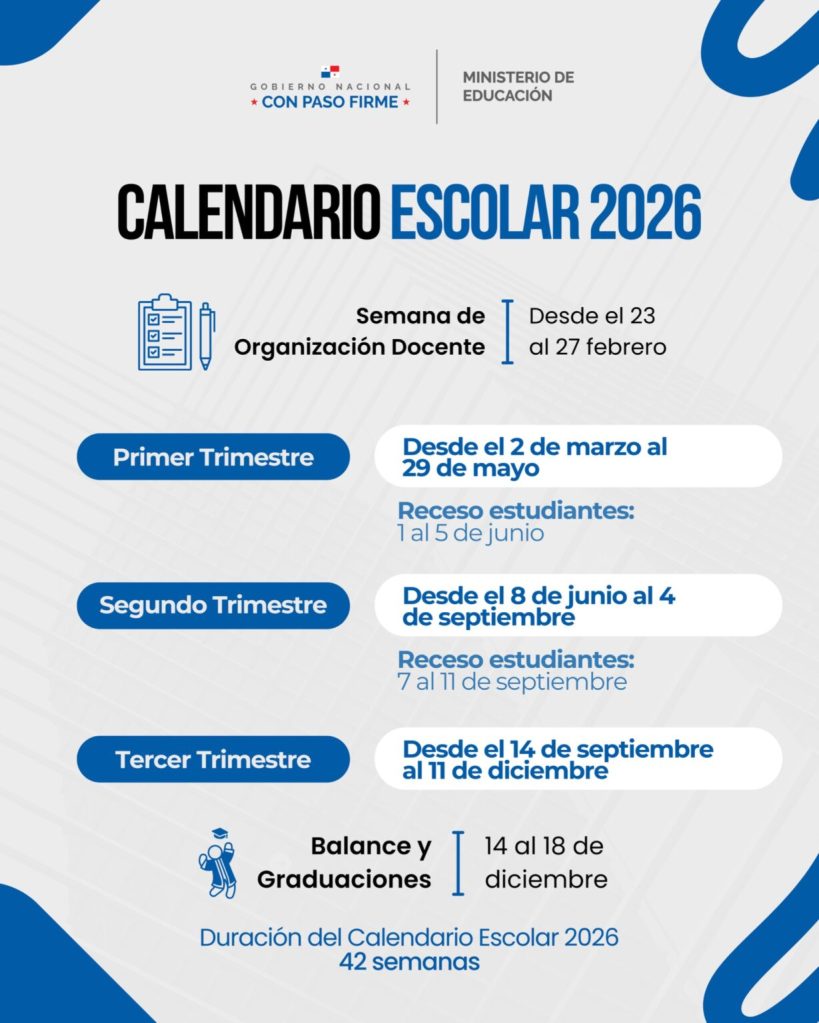 Calendario escolar 2026